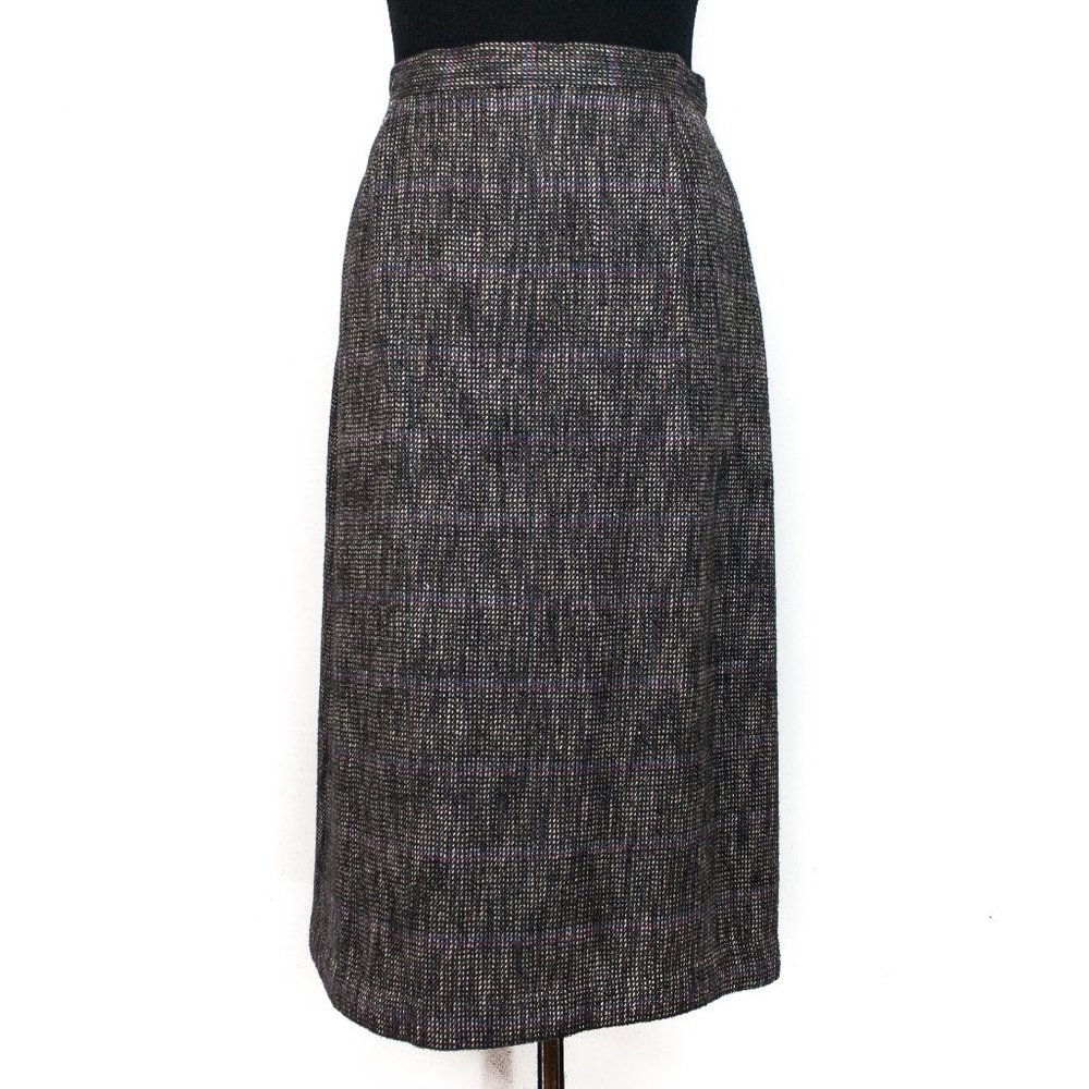 VTG Boston Tailored | Pencil Skirt - Subtle Plaid